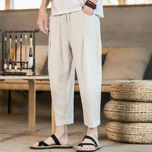 Load image into Gallery viewer, Men&#39;s Summer Linen Loose Casual Pants
