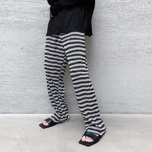 Pleated Trousers Straight-leg Slacks