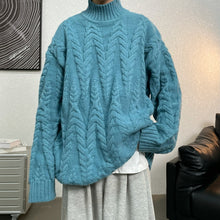 Load image into Gallery viewer, Half Turtleneck Knitted Sweater
