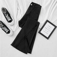 Load image into Gallery viewer, Black Flared Slim Jeans
