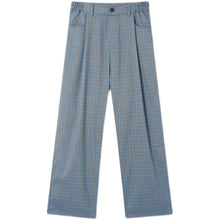 Load image into Gallery viewer, Plaid Loose Casual Straight-leg Pants
