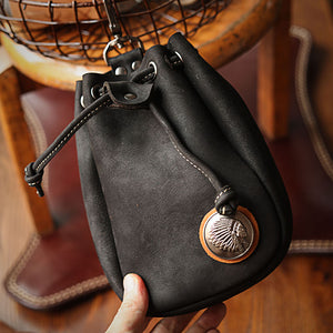 Vintage Leather Pouch Bag