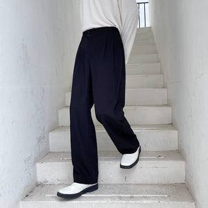 Casual Straight Drape Trousers