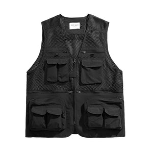 Multi-Pocket Mesh Vest