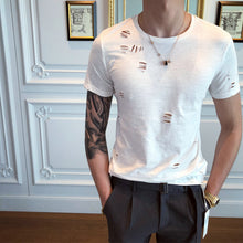 Load image into Gallery viewer, Summer Ripped Slim Fit T-shirt

