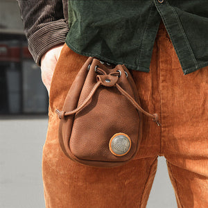 Vintage Leather Pouch Bag