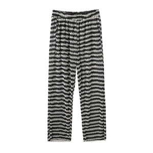 Pleated Trousers Straight-leg Slacks