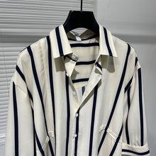 Load image into Gallery viewer, Irregular Striped Loose Shirt
