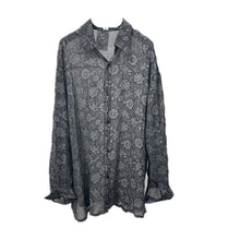 Load image into Gallery viewer, Crinkle Print Lightweight Loose Long Sleeve Shirt
