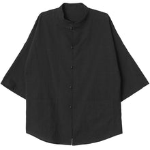 Load image into Gallery viewer, Han Three-quarter Sleeve Loose Tea Shirt
