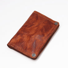 Load image into Gallery viewer, Retro Handmade Leather Wallet Multi Card Slots Wallet
