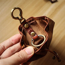 Load image into Gallery viewer, Retro Leather Coin Bag Storage Bag
