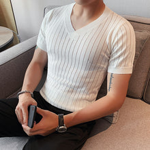 Load image into Gallery viewer, Thin Knit V-Neck Slim Top
