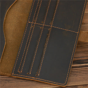 Retro Bifold Multi-card slot Leather Wallet