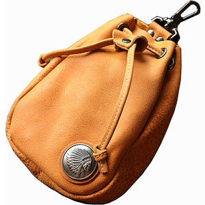 Vintage Leather Pouch Bag