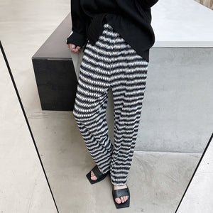 Pleated Trousers Straight-leg Slacks