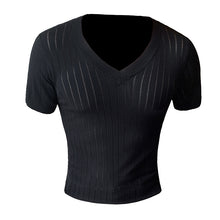 Load image into Gallery viewer, Thin Knit V-Neck Slim Top
