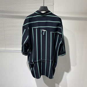 Irregular Striped Loose Shirt