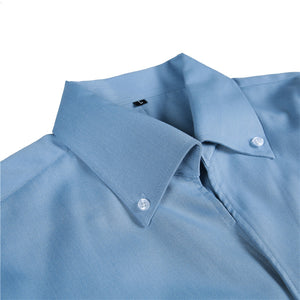 V-Neck Solid Color Slim Fit Shirt