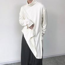 Load image into Gallery viewer, High Neck Side Slits Long Sweatshirt
