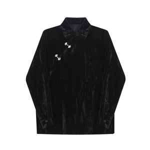 Vintage Velvet Long Sleeve Shirt