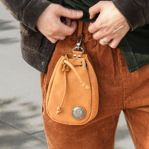 Vintage Leather Pouch Bag