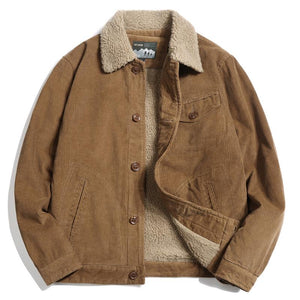 Retro Fleece Corduroy Jacket