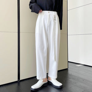 High Waist Loose Straight-leg Pants