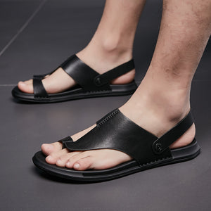 Leather Flip Flops Beach Sandals