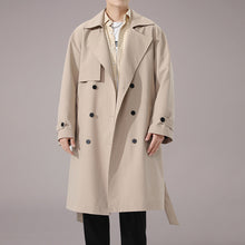 Load image into Gallery viewer, Solid Double-breasted Loose Trench Coat
