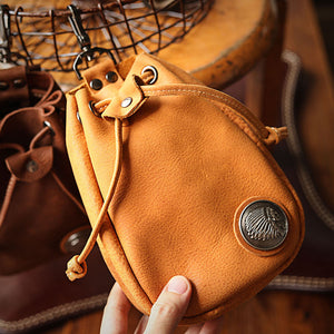 Vintage Leather Pouch Bag