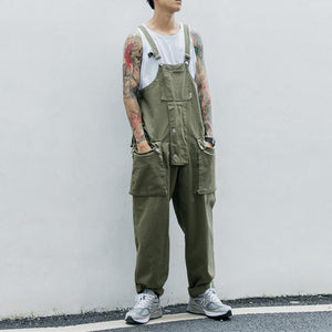 Japanese Washed-Denim Bib Overalls