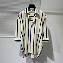 Load image into Gallery viewer, Irregular Striped Loose Shirt
