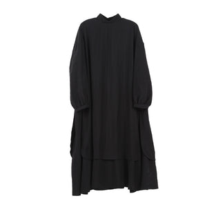 Simple Irregular Long Sleeve Dress