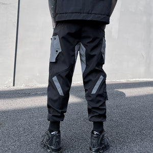 Techwear Reflective Decorative Stitching Cargo Pants