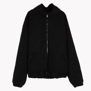 Stand-up Collar Zip Jacket