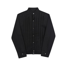 Load image into Gallery viewer, Pleated Stand Collar Jacket
