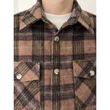 Load image into Gallery viewer, Brown Plaid Thick Shirt
