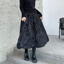 Load image into Gallery viewer, Elastic Waist A-line Skirt
