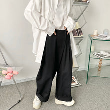 Load image into Gallery viewer, Wide Leg Asymmetric Cropped Casual Pants
