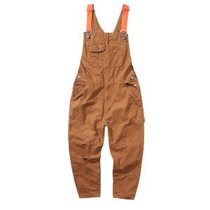 Men's Loose Straight-Leg One-Piece Overalls