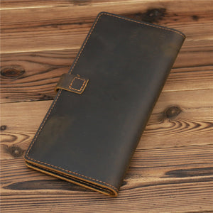 Retro Bifold Multi-card slot Leather Wallet