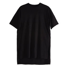 Load image into Gallery viewer, Black Crew Neck Mid Length T-Shirt
