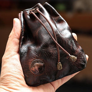 Retro Leather Coin Bag Storage Bag