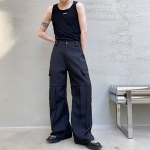 Loose Casual Big Pocket Trousers