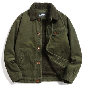 Retro Fleece Corduroy Jacket