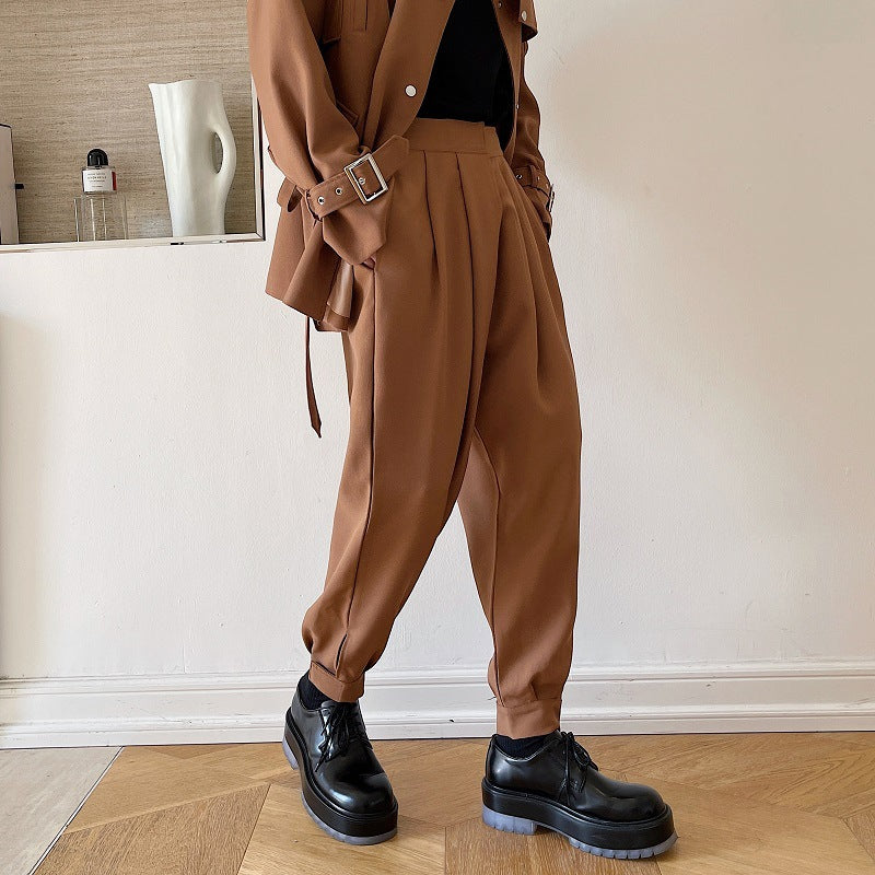 High-waisted Casual Trousers