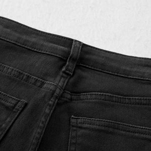 Black Flared Slim Jeans