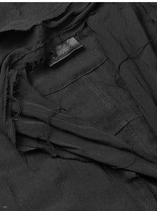 Black Cape Trench Coat Robe