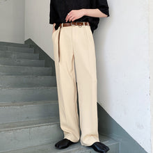 Load image into Gallery viewer, Draped Straight Casual Wide Leg Trousers
